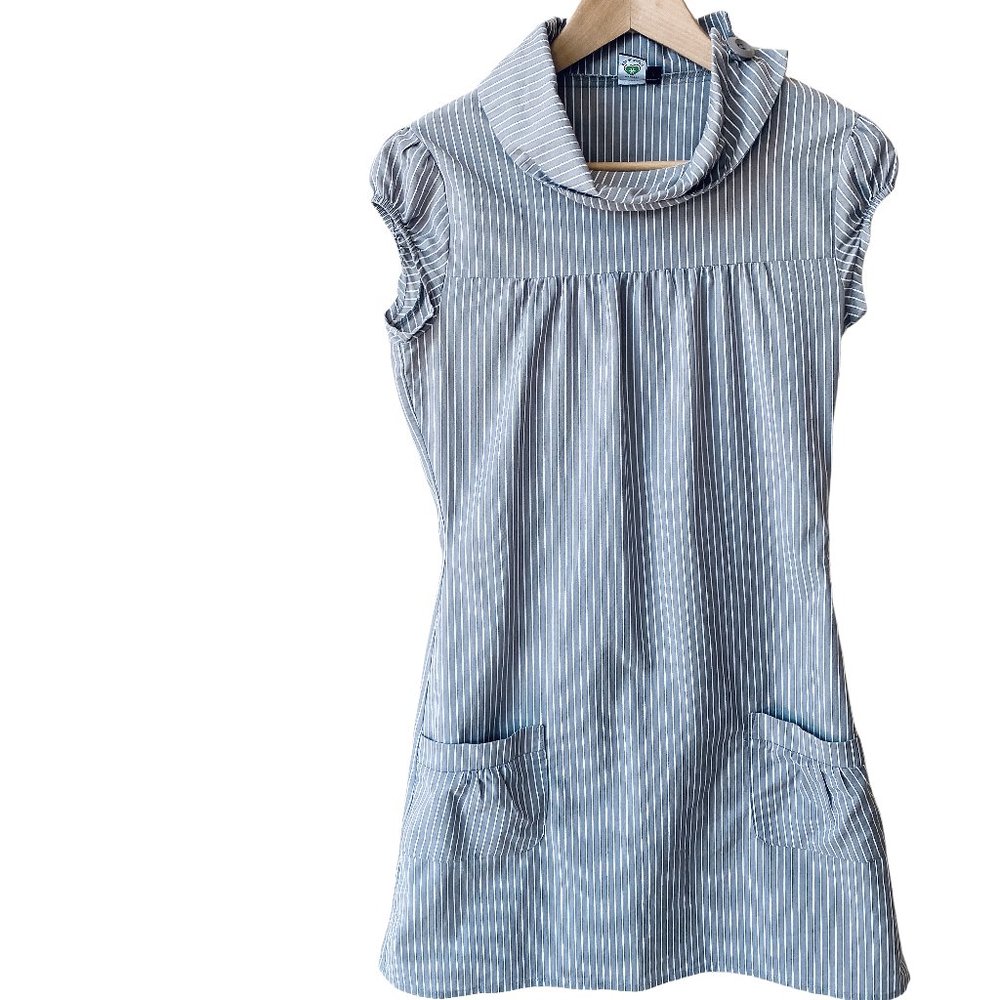 Twik Striped Gray Midi Dress